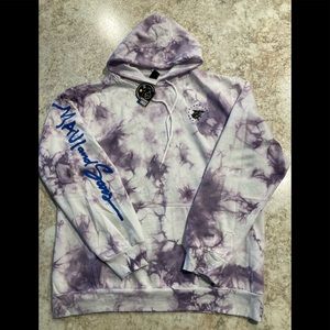 Brand New w/tags Mens Maui and Sons Graphic Twister Purple Tie Dye Hoodie Sz XL